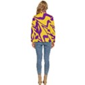Waves Pattern Lines Wiggly Women s Puffer Bubble Jacket Coat View4