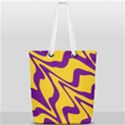Waves Pattern Lines Wiggly Full Print Rope Handle Tote (Small) View1