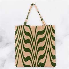 Swirl Pattern Abstract Marble Grocery Tote Bag by Cemarart