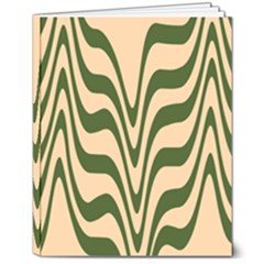 Swirl Pattern Abstract Marble 8  X 10  Softcover Notebook by Cemarart
