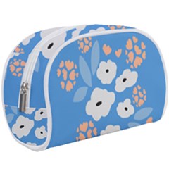 Doodle Flowers Leaves Plant Design Make Up Case (large) by Cemarart