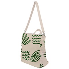 Elements Scribbles Wiggly Lines Crossbody Backpack by Cemarart