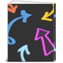 Colorful Arrows Kids Pointer 8  x 10  Hardcover Notebook View2