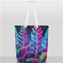 Spring Flower Neon Wallpaper Full Print Rope Handle Tote (Small) View2
