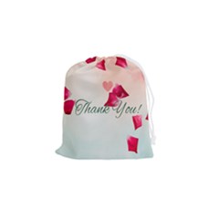 Thank You Design Drawstring Pouch (small) by lipli