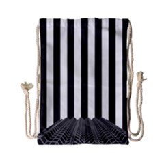 Stripes Geometric Pattern Digital Art Art Abstract Abstract Art Drawstring Bag (small) by Proyonanggan