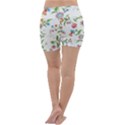 Vintage Floral Flower Pattern Art Nature Blooming Blossom Botanical Botany Lightweight Velour Yoga Shorts View4
