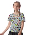 Seamless Pattern With Viruses Kids  Front Cut T-Shirt View2
