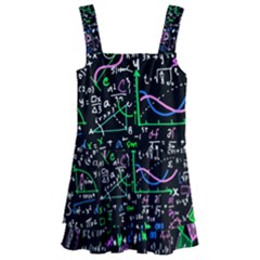 Math Linear Mathematics Education Circle Background Kids  Layered Skirt Swimsuit by Apen
