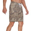 Old Vintage Classic Map Of Europe Men s Beach Shorts View3