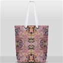 Pink on brown Full Print Rope Handle Tote (Small) View1