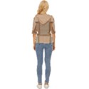 Wooden Wickerwork Texture Square Pattern Lightweight Drawstring Hooded Top View4