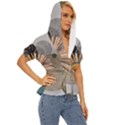 Boho Background Leaves Botanical Ornamental Pattern Seamless Decorative Design Wallpaper Nature Draw Lightweight Drawstring Hooded Top View3