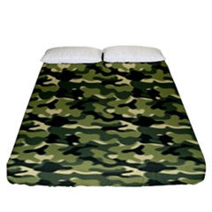 Camouflage Pattern Fitted Sheet (king Size) by goljakoff