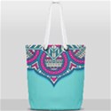 Mandala blue Full Print Rope Handle Tote (Small) View2