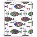 Fish Abstract Colorful 8  x 10  Softcover Notebook View2
