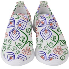 Bloom Nature Plant Pattern Kids  Slip On Sneakers by Maspions