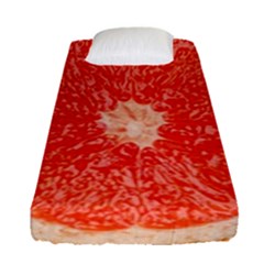 Grapefruit-fruit-background-food Fitted Sheet (single Size) by Maspions