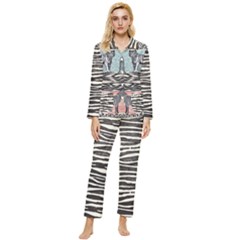 Wild Animal Womens  Long Sleeve Velvet Pocket Pajamas Set by Skittledust