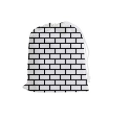 Bricks Wall Pattern Seamless Drawstring Pouch (large) by Maspions