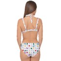 Snails Butterflies Pattern Seamless Double Strap Halter Bikini Set View2