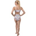Snails Butterflies Pattern Seamless Tied Up Two Piece Swimsuit View2