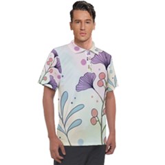 Flower Paint Flora Nature Plant Men s Polo T-shirt by Maspions