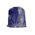 Flower Nature Abstract Art Drawstring Pouch (Large) View1