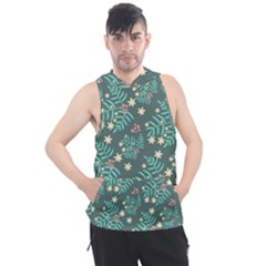 Illustration Pattern Seamless Men s Sleeveless Hoodie by Maspions