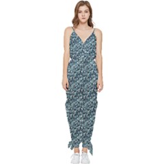 Paisley 1 Sleeveless Tie Ankle Chiffon Jumpsuit by DinkovaArt