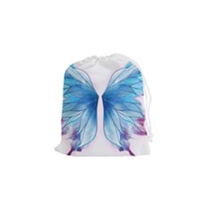 Butterfly-drawing-art-fairytale  Drawstring Pouch (small) by saad11