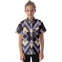 Pattern Design Scrapbooking Kids  Short Sleeve Shirt by Maspions