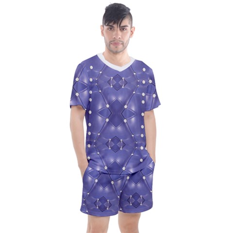 Couch Material Photo Manipulation Collage Pattern Men s Mesh T-shirt And Shorts Set by dflcprintsclothing