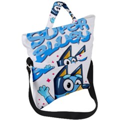 Super Bluey Fold Over Handle Tote Bag by avitendut
