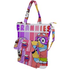 Grannies Bluey Shoulder Tote Bag by avitendut