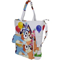 Bluey Birthday Shoulder Tote Bag by avitendut