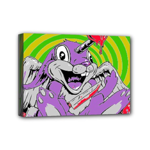 Blink 182 Mini Canvas 7  X 5  (stretched) by avitendut