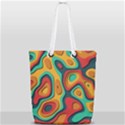Paper Cut Abstract Pattern Full Print Rope Handle Tote (Small) View2