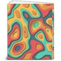 Paper Cut Abstract Pattern 8  x 10  Hardcover Notebook View2