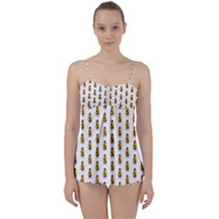 Teddy Pattern Babydoll Tankini Set by designsbymallika