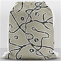 Sketchy abstract artistic print design Drawstring Bag (Large) View1