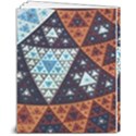Fractal Triangle Geometric Abstract Pattern 8  x 10  Softcover Notebook View2
