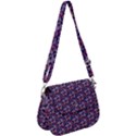 Trippy Cool Pattern Saddle Handbag View1