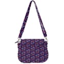Trippy Cool Pattern Saddle Handbag View3