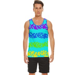 Abstract Design Pattern Men s Wide Collar Tank Top by Ndabl3x