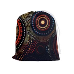 Abstract Geometric Pattern Drawstring Pouch (xl) by Ndabl3x