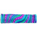 Swirls Pattern Design Bright Aqua Full Print Rope Handle Tote (Small) View3