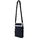 Midnight Blossom Elegance Black Backgrond Multi Function Travel Bag View2