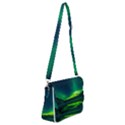 Iceland Aurora Borealis Shoulder Bag with Back Zipper View1