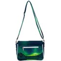 Iceland Aurora Borealis Shoulder Bag with Back Zipper View3
